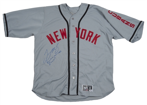 2006 Lastings Milledge Game Used and Signed New York Negro League Throwback Jersey (PSA/DNA)